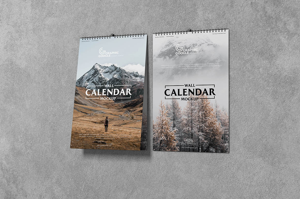 Wall Calendar Free Mockup Dealjumbo