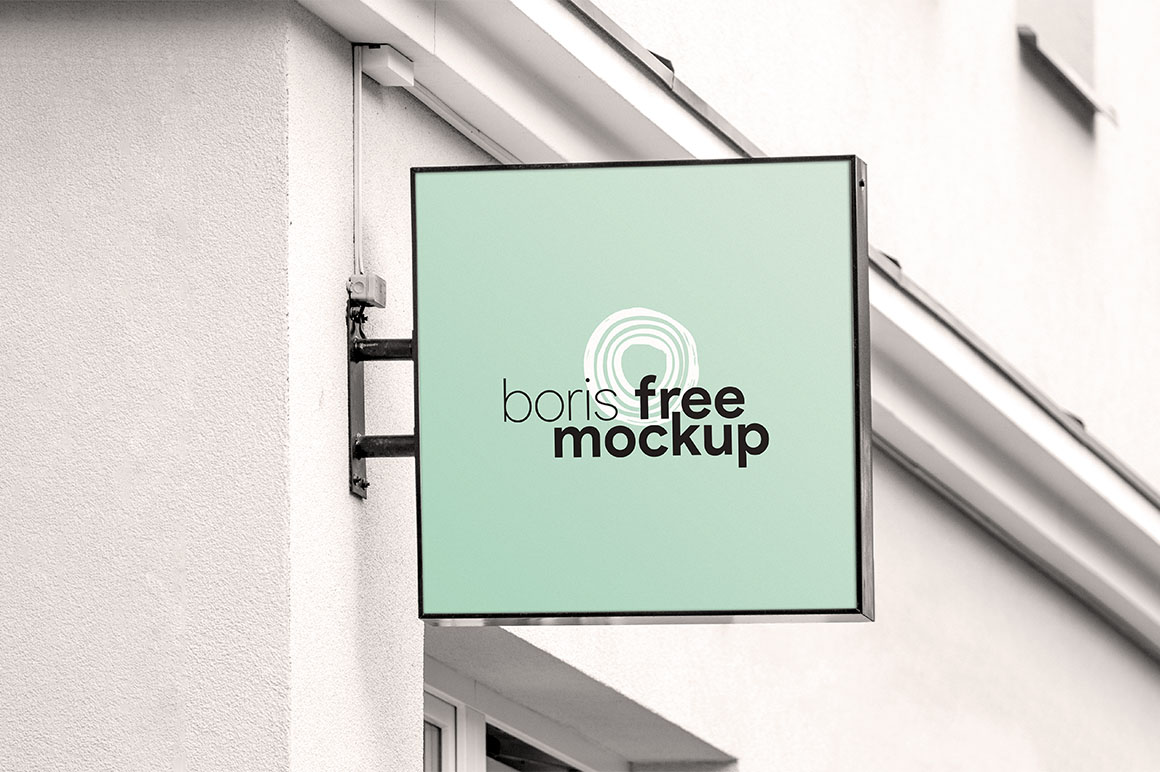 Shop Signage Free Mockup Dealjumbo