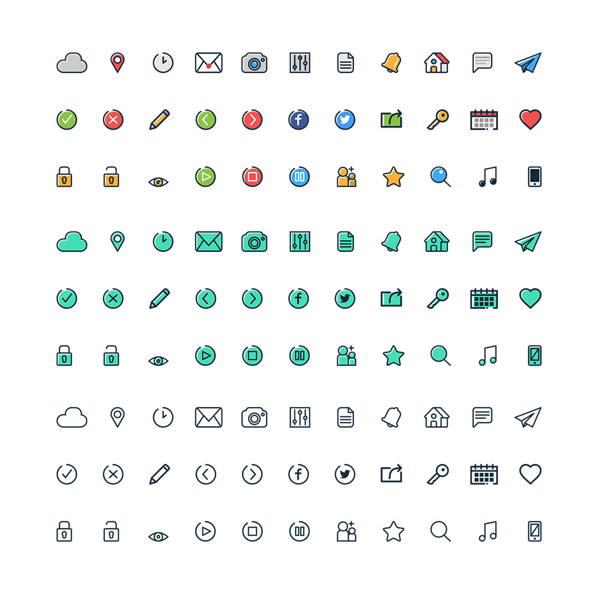 Free Simple Vector Icons - Dealjumbo.com — Discounted design bundles