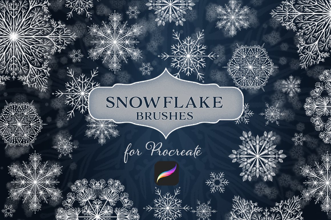 snowflake procreate brush free
