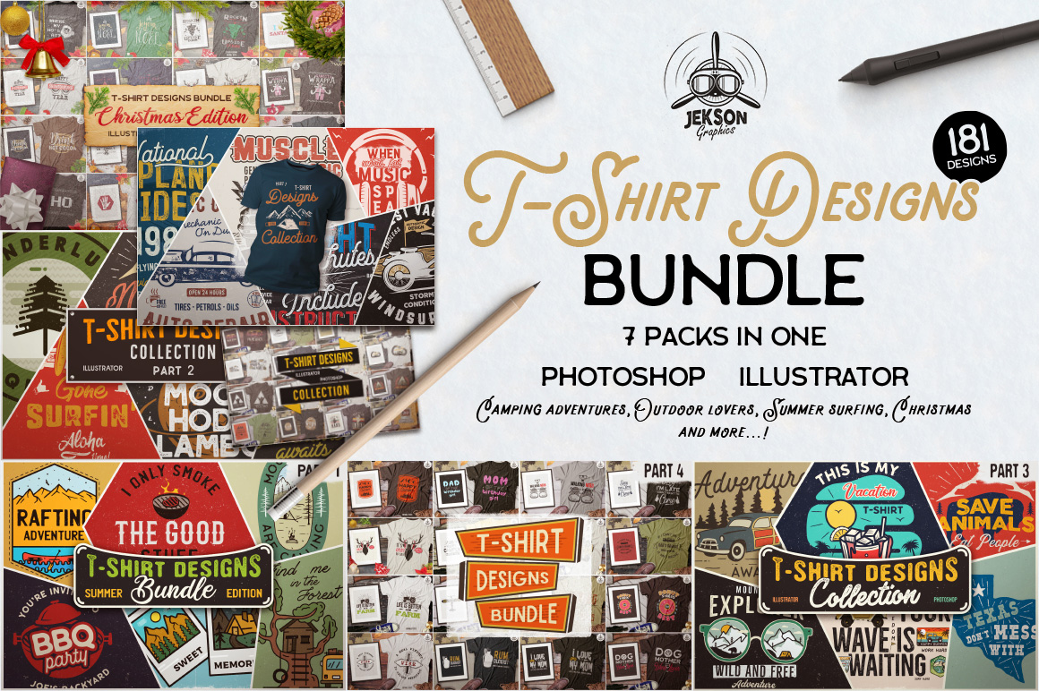 Retro Vintage T-Shirt Design Bundle