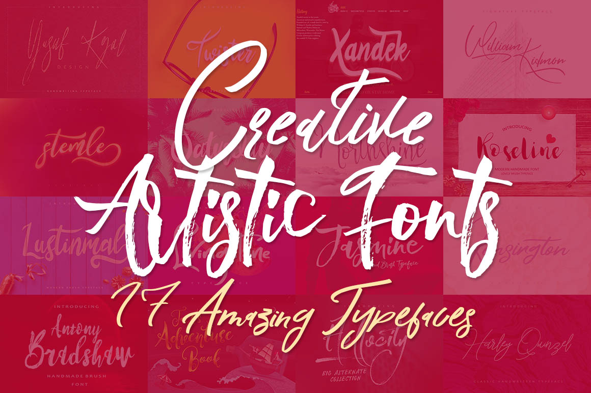 Creative Artistic Fonts Dealjumbo