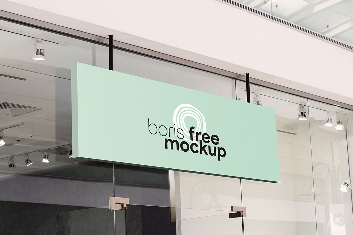 Shop Signage 2   Free Mockup   Dealjumbo