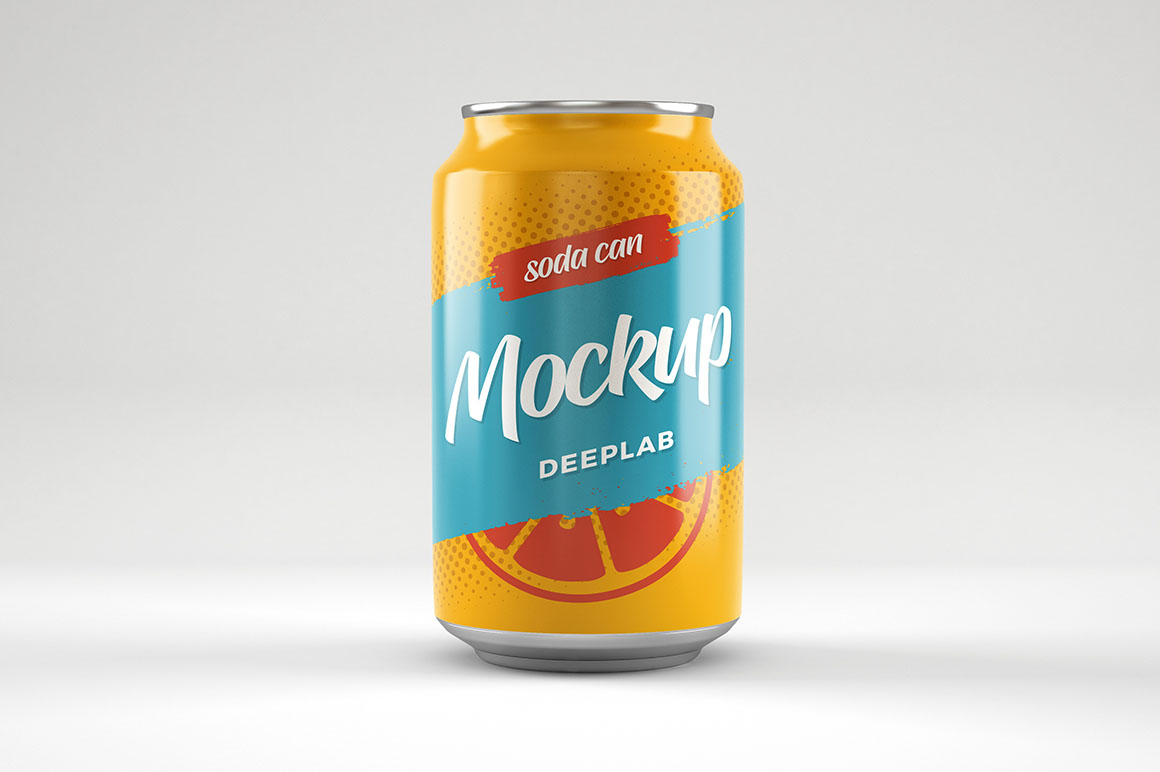 Small Soda Can Free Mockup Dealjumbo   Juice Soda Can Mockup 01 