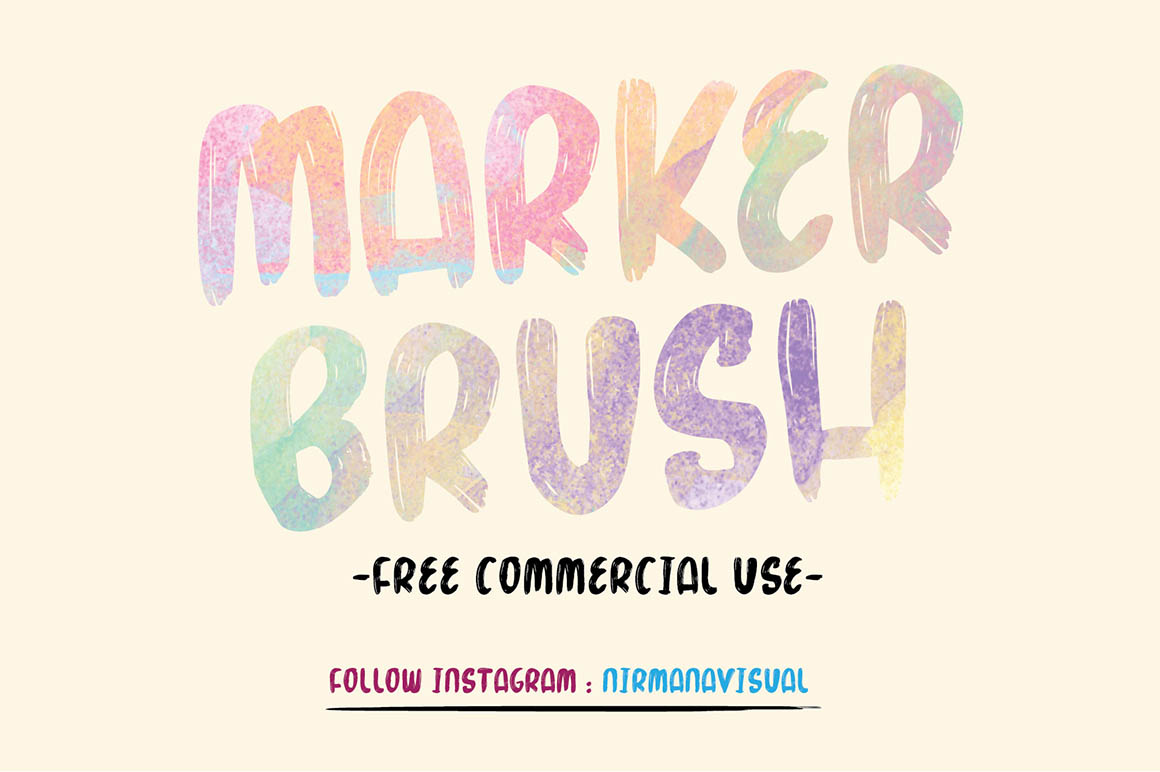 Marker Brush Free Font Dealjumbo