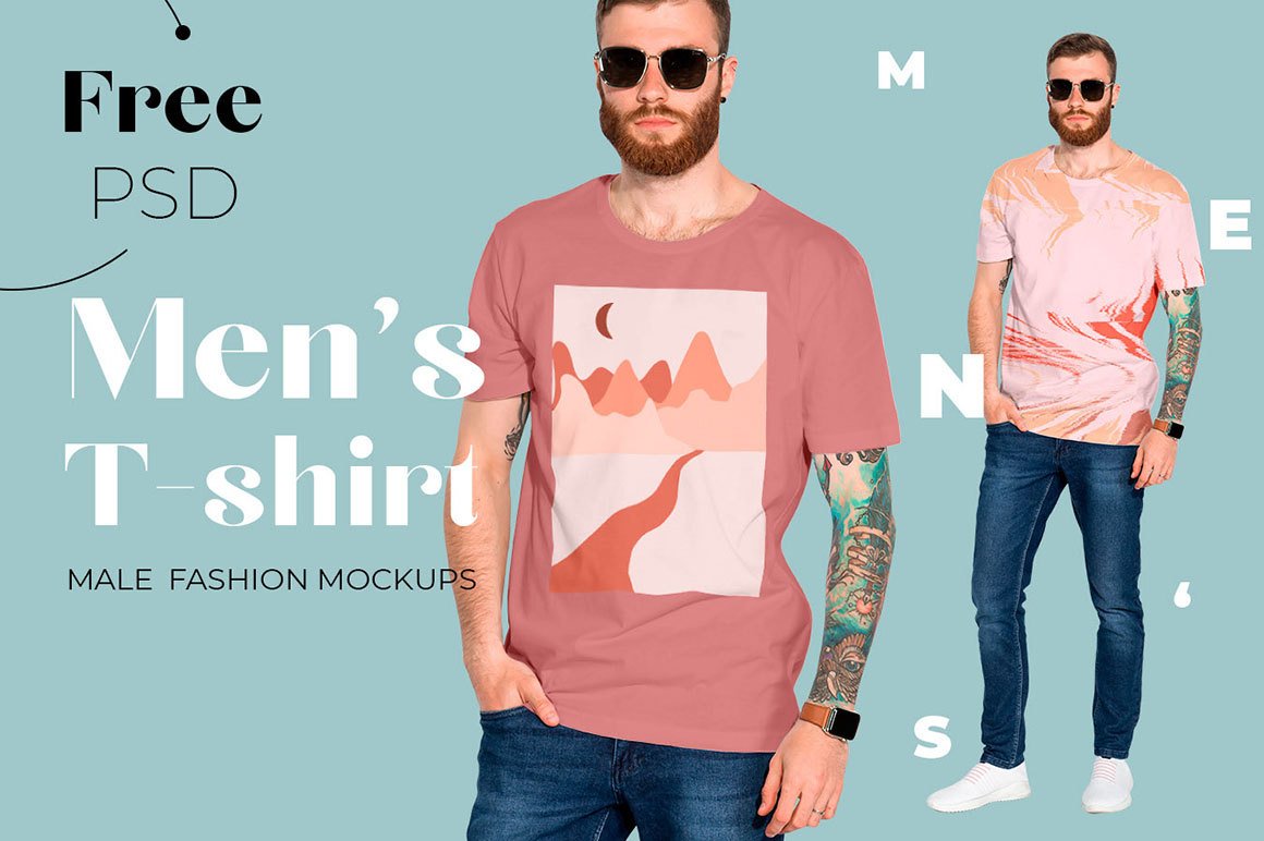 Man's T Shirt   Free Mockup   Dealjumbo | Free Shirts, Free Mockup, Shirts