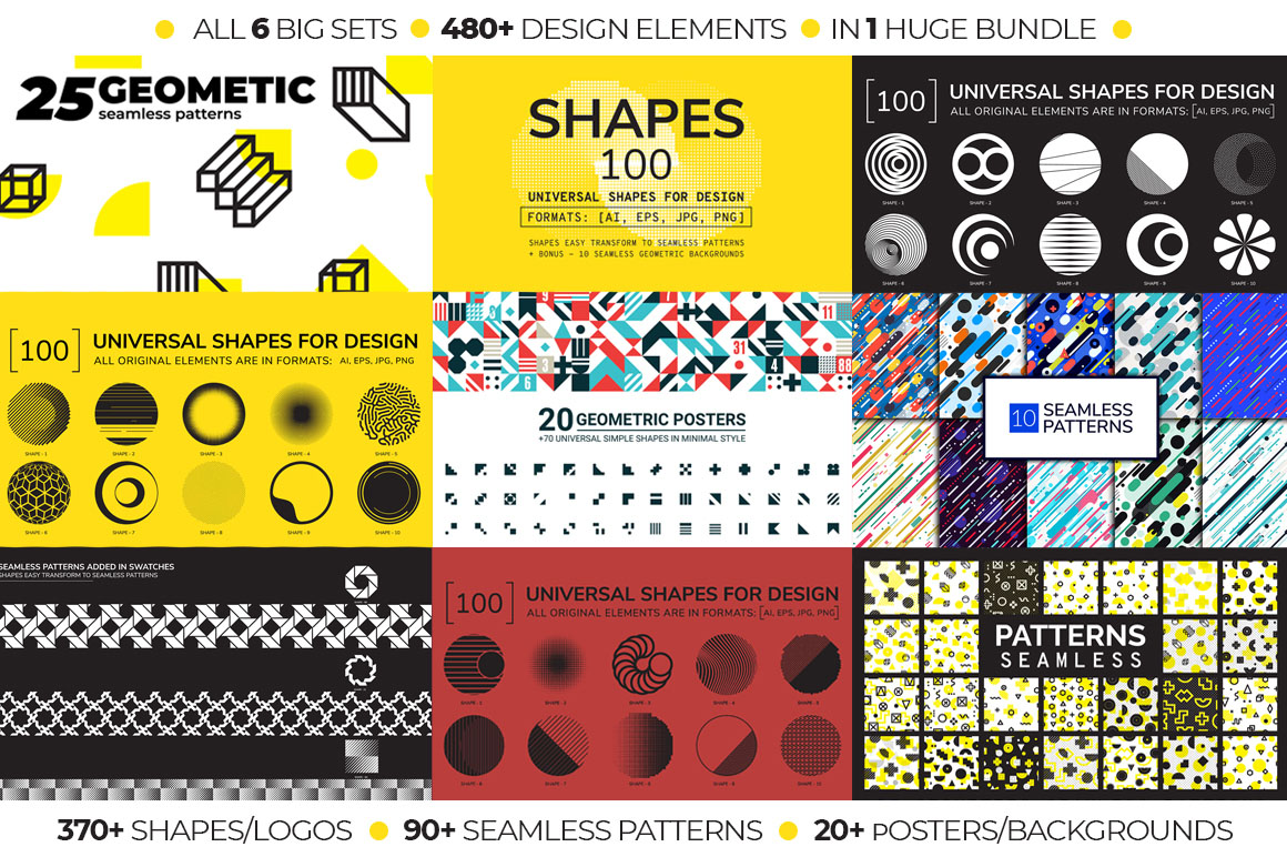 Geometric Patterns & Shapes - Dealjumbo