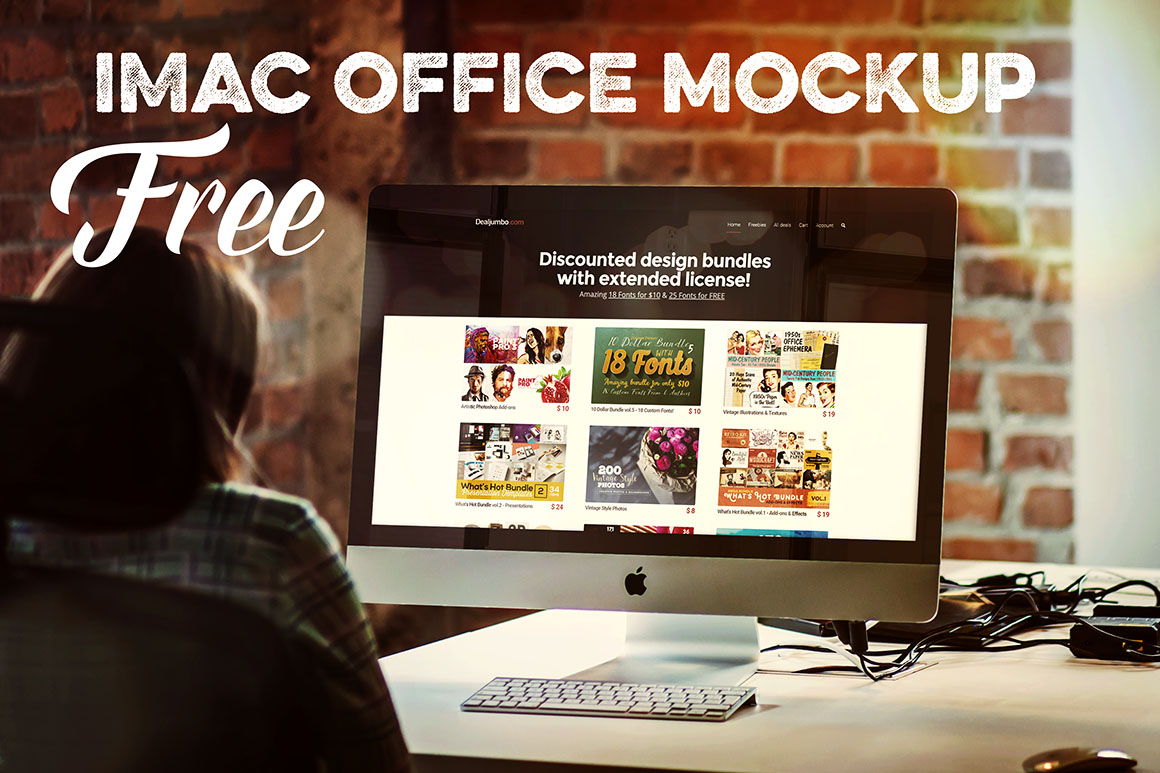 8042+ Office Mockup Free Psd