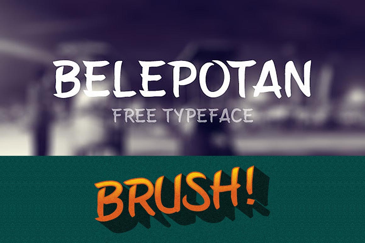 Belepotan - Free Font - Dealjumbo