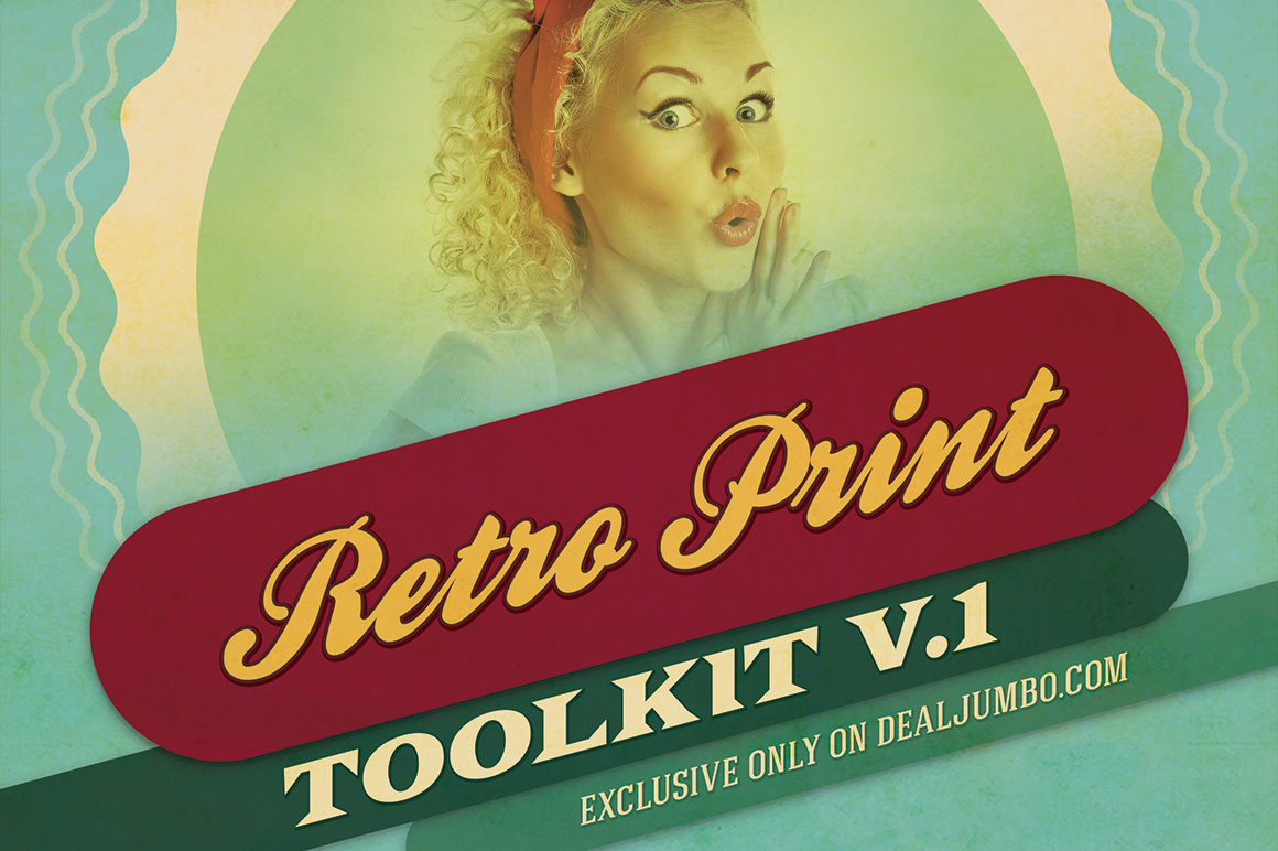 Retro print toolkit v 1 dealjumbo