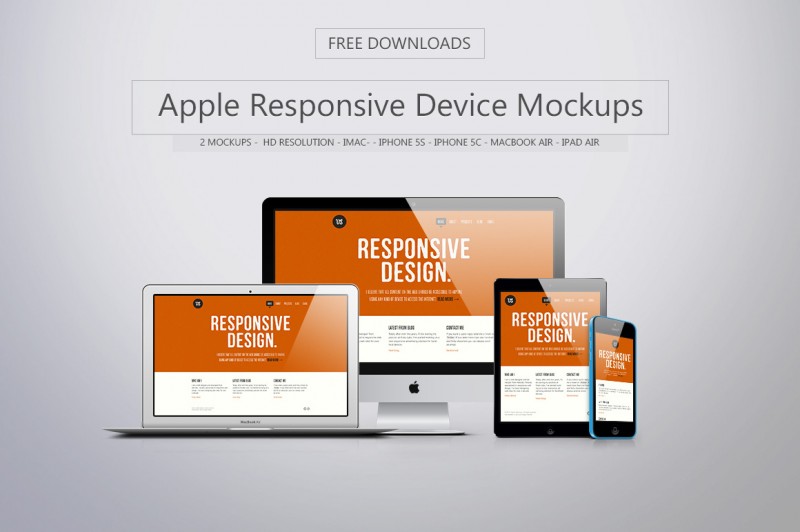 Download Free Apple Responsive Device Mockups Dealjumbo Com Discounted Design Bundles With Extended License