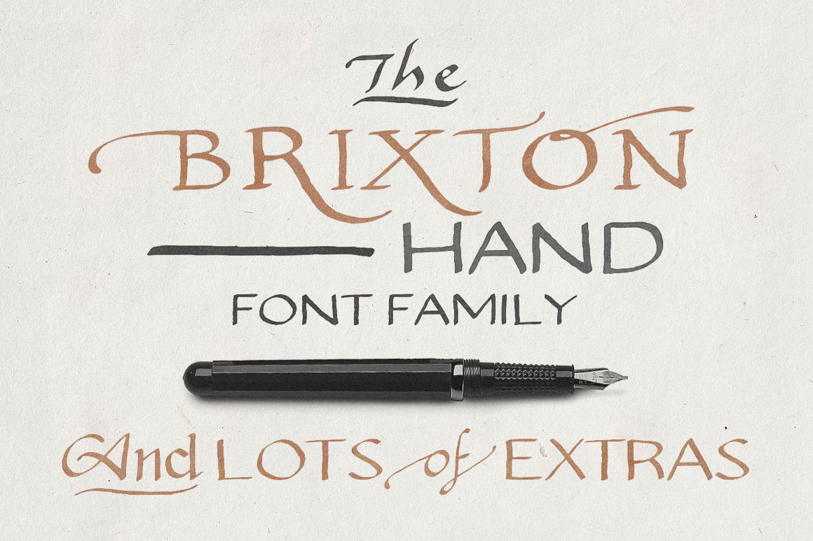 A lot extra. Condensed handwritten fonts.