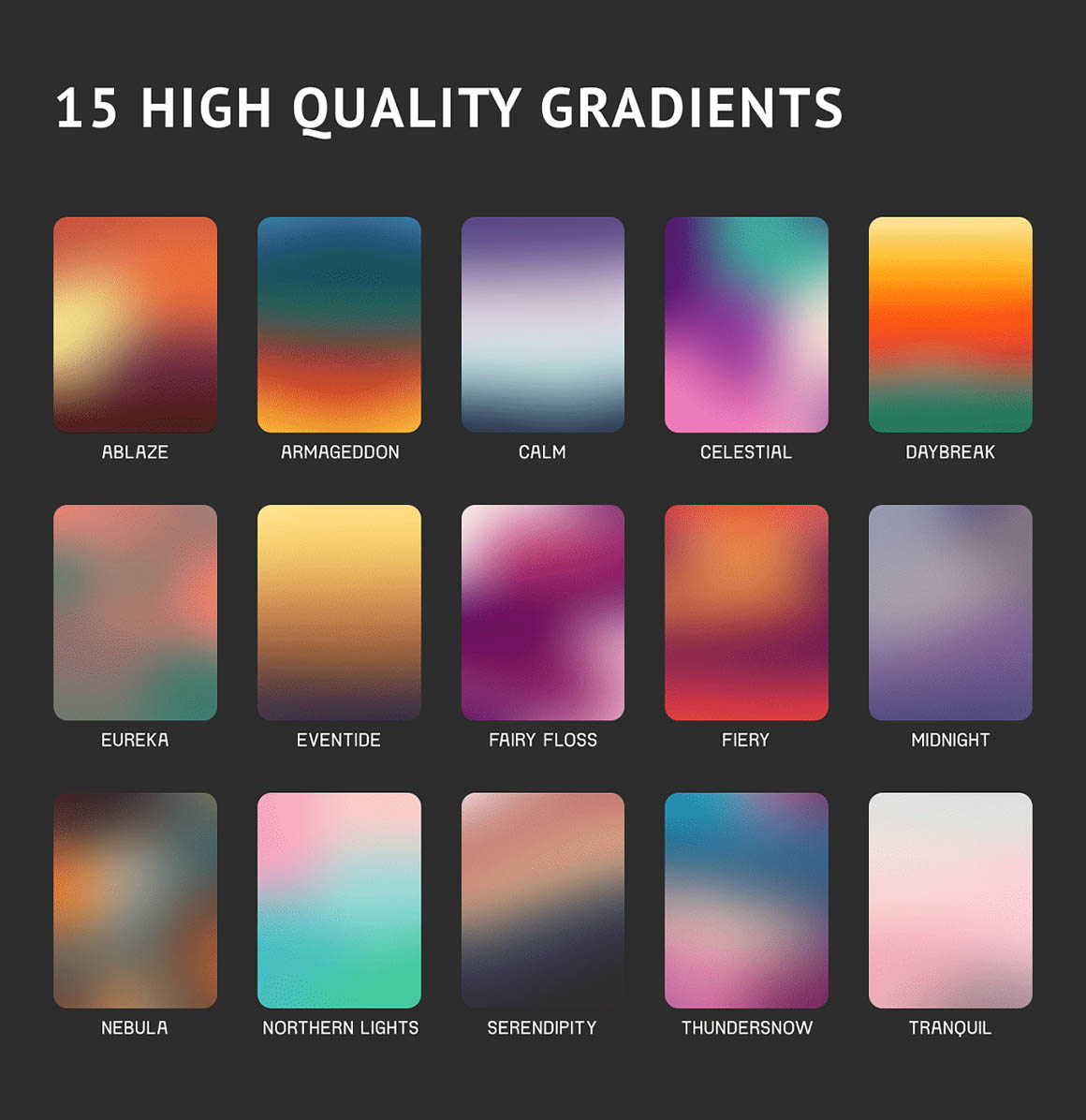 15 Free Color Gradients — Discounted design bundles