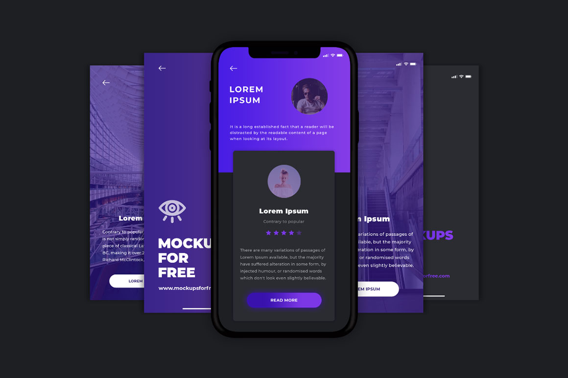 App Screen - Free Mockup - Dealjumbo.com — Discounted design bundles with extended license!