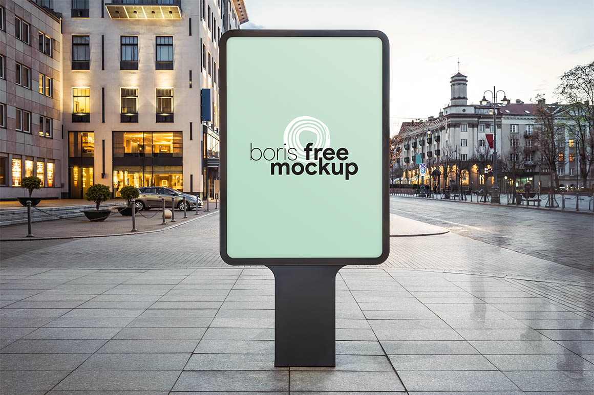 Download Outdoor Poster Board Free Mockup Dealjumbo Com Discounted Design Bundles With Extended License