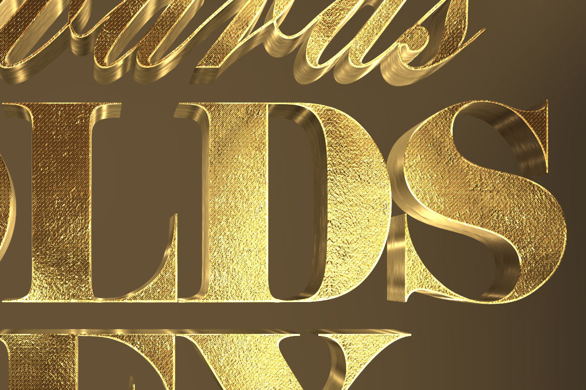 Free 3D Gold Text Effect — Discounted design bundles