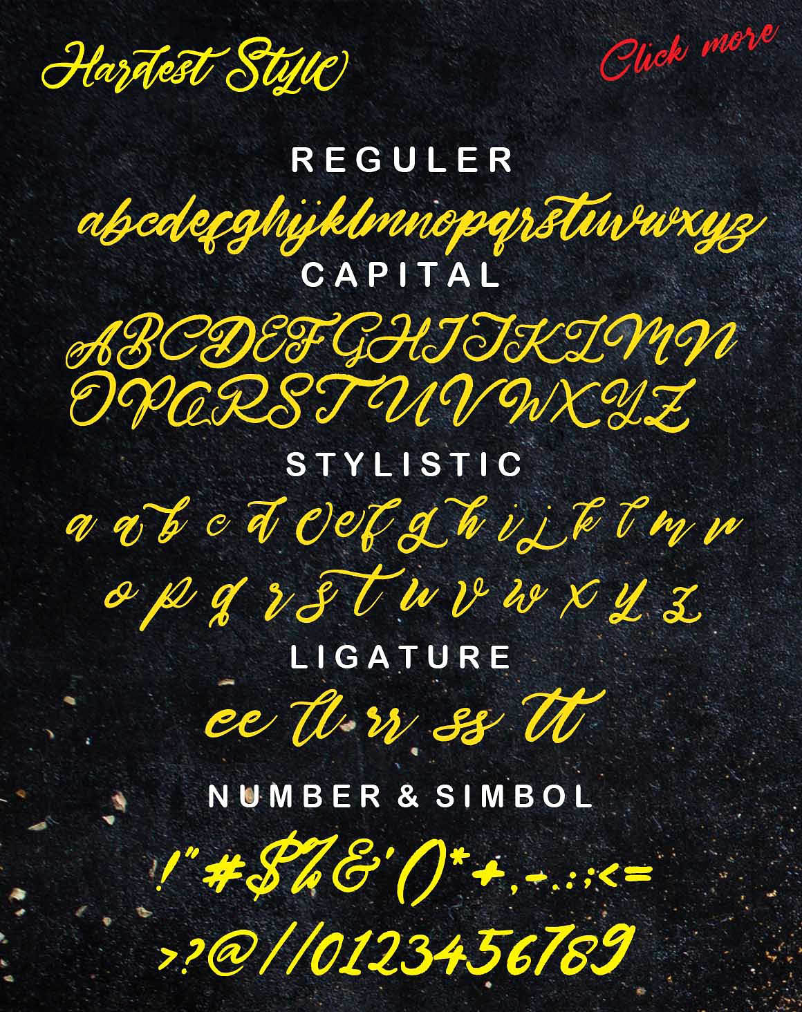 Hardest Style font 3