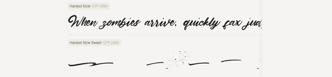 Hardest Style font 4