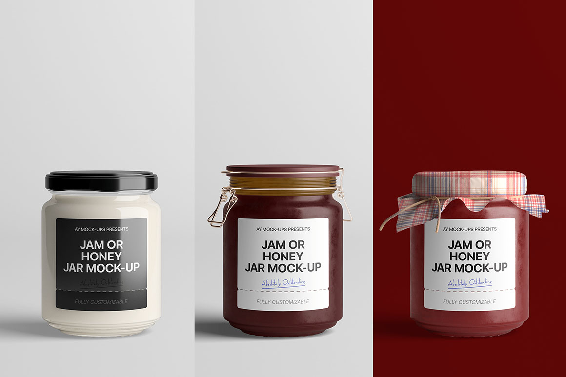 Jam Jar - Free Mockup - Dealjumbo.com — Discounted design bundles with