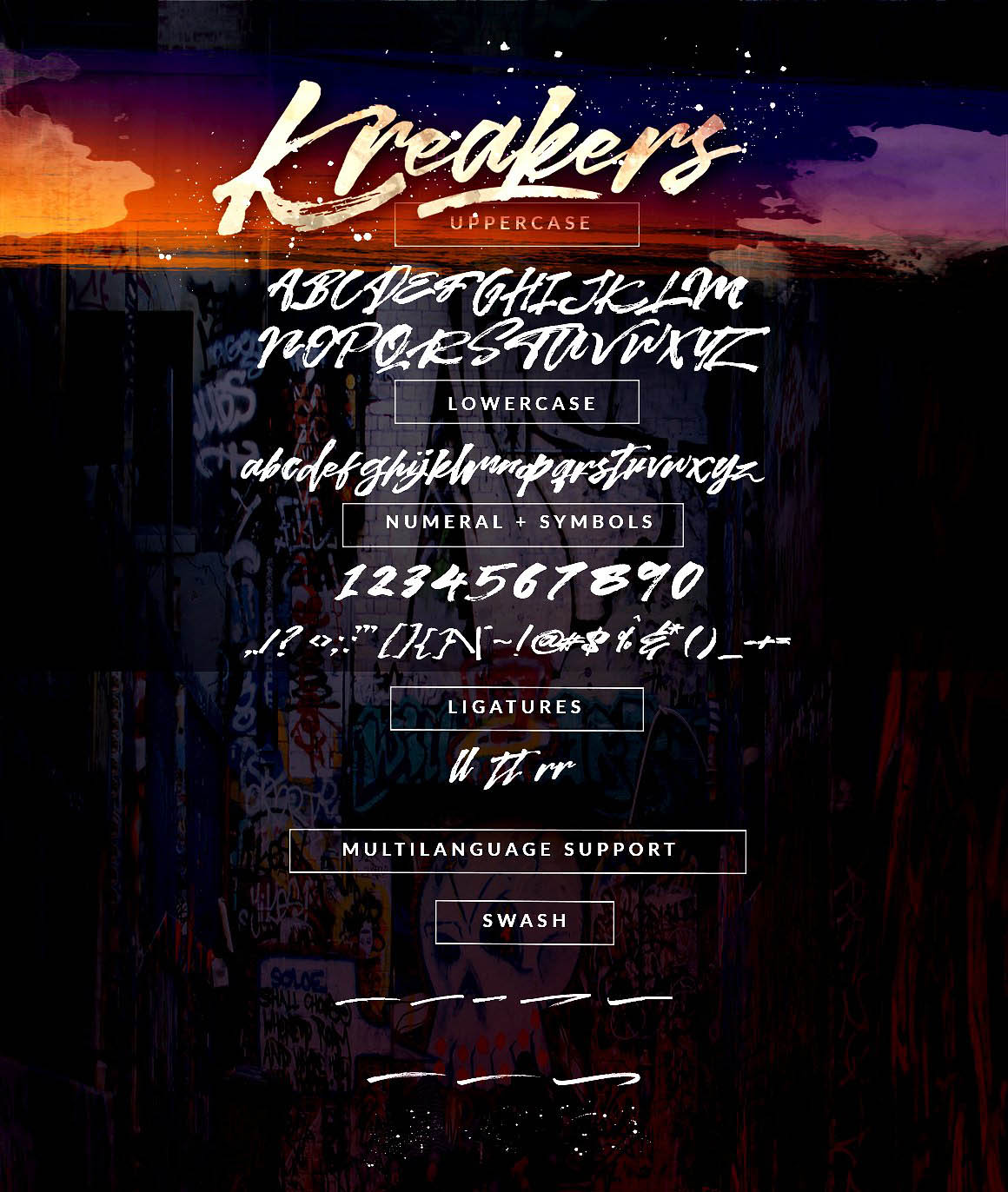 Kreakers font 3