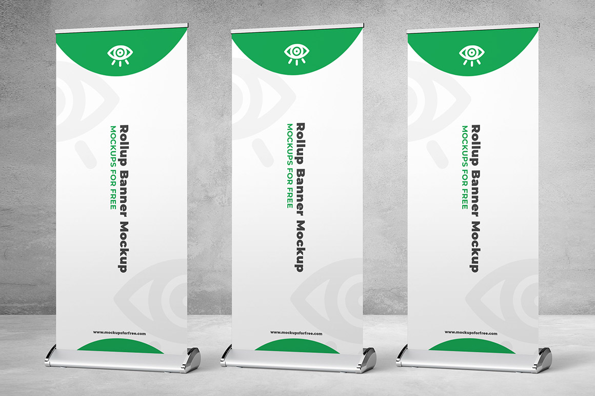 Download Roll Up Banner Free Mockup Dealjumbo Com Discounted Design Bundles With Extended License PSD Mockup Templates
