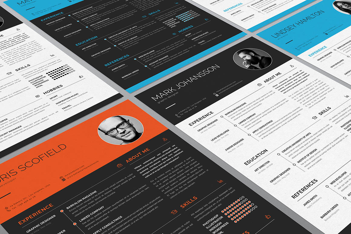 Buy indesign resume template