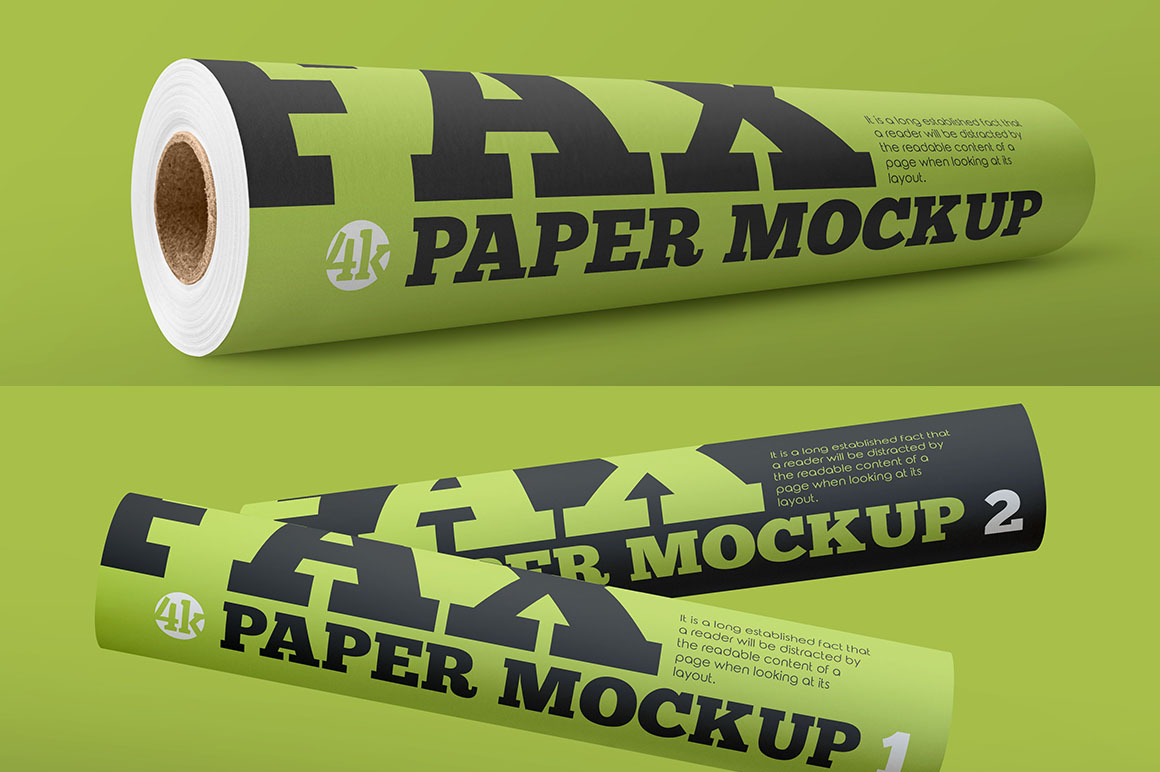 Download Paper Roll - Free Mockup - Dealjumbo.com — Discounted design bundles with extended license!