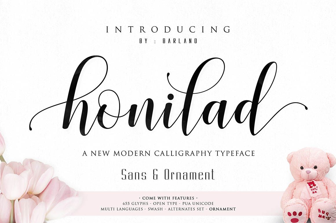 1 handwriting font generator Discounted Honilad   Dealjumbo.com  Font Free â€” Script