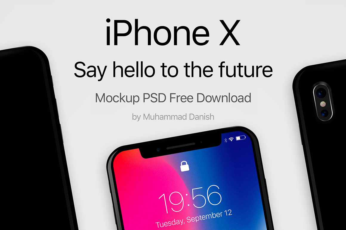 Download iPhone X Black Free PSD Mockup - Dealjumbo.com — Discounted design bundles with extended license!