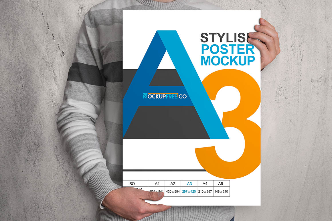 Download Free Poster Mock-up - Dealjumbo.com — Discounted design bundles with extended license!