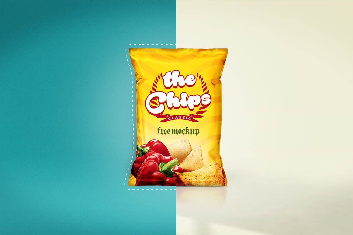 Download Chips Bag - Free Mockup - Dealjumbo.com — Discounted design bundles with extended license!