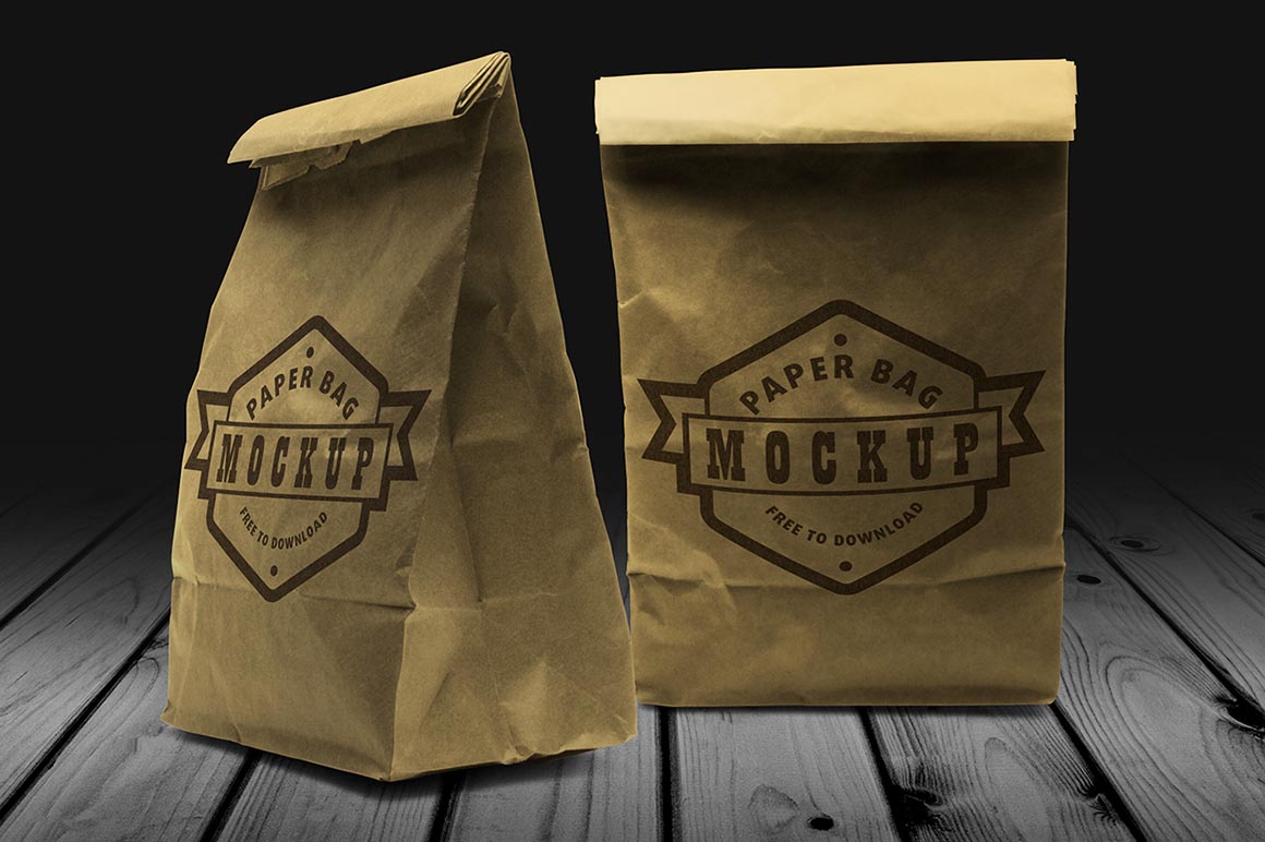 Paper Bag - Free Mock-up - Dealjumbo.com — Discounted design bundles