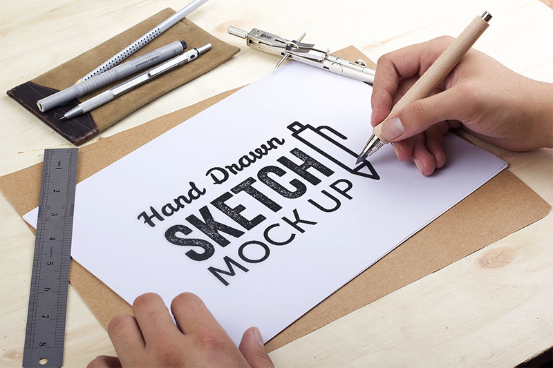 Download Hand Drawn Sketch Mock-ups - Free Version - Dealjumbo.com — Discounted design bundles with ...