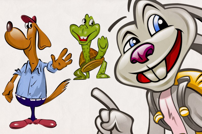 Cartoon Mascots Bundle - Dealjumbo.com — Discounted design bundles with