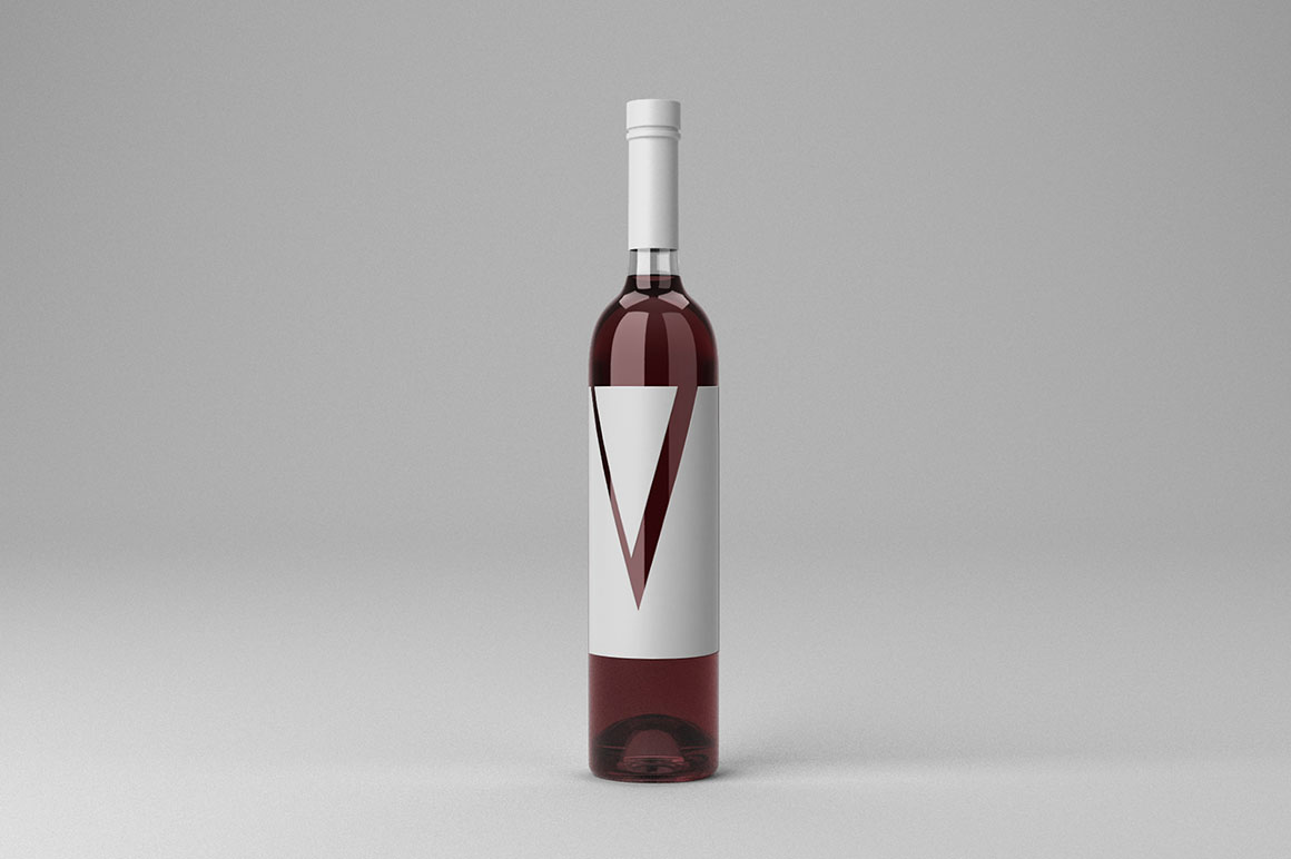 Download Wine Bottle Free Mockup Dealjumbo Com Discounted Design Bundles With Extended License